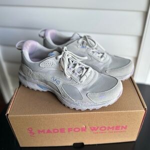 Ryka Women's Light Gray and Lavender Athletic Shoes
